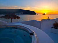 Sunset from “Provatas” Suite, Salt Suites, Milos