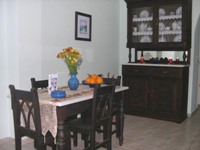 Dining area in apartment