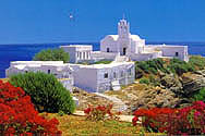 Chrysopigi, the most important and photographed monastery on the Greek Island of Sifnos