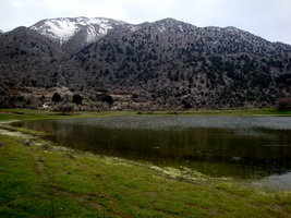 Lake in Omalos, near Samarian gorge, Crete
