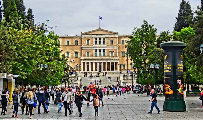 Parliament Building in Athens
