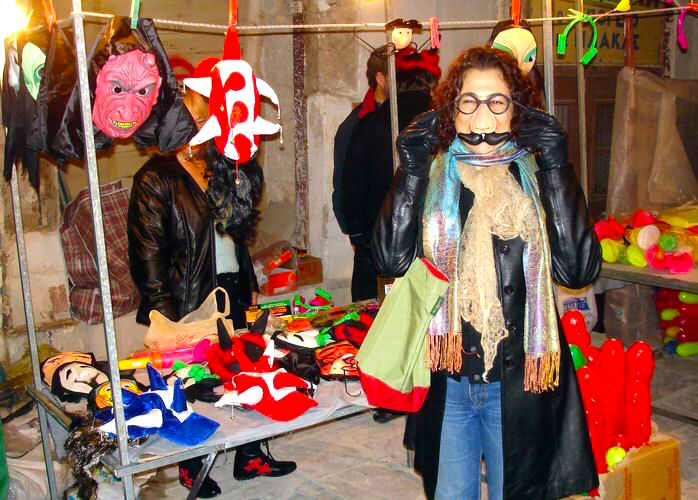 Carnival masks in the Plaka