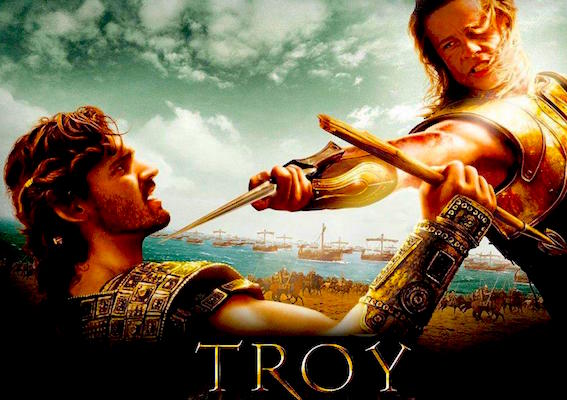 Troy with Brad Pitt