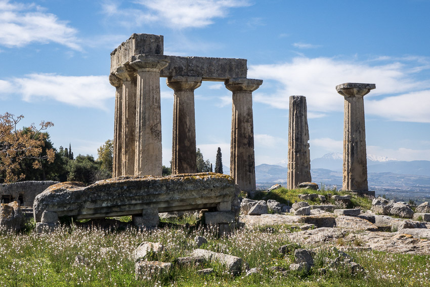 Ancient Corinth And Acrocorinth