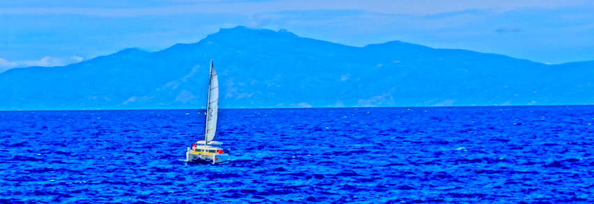 Saling in Greece, Catamaran