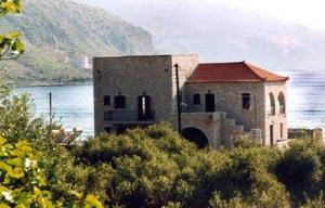 Traditional stone villas, mani, greece