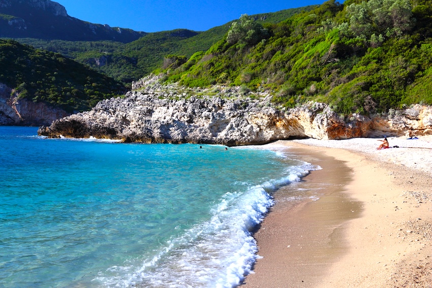 Rovinia Beach, Corfu